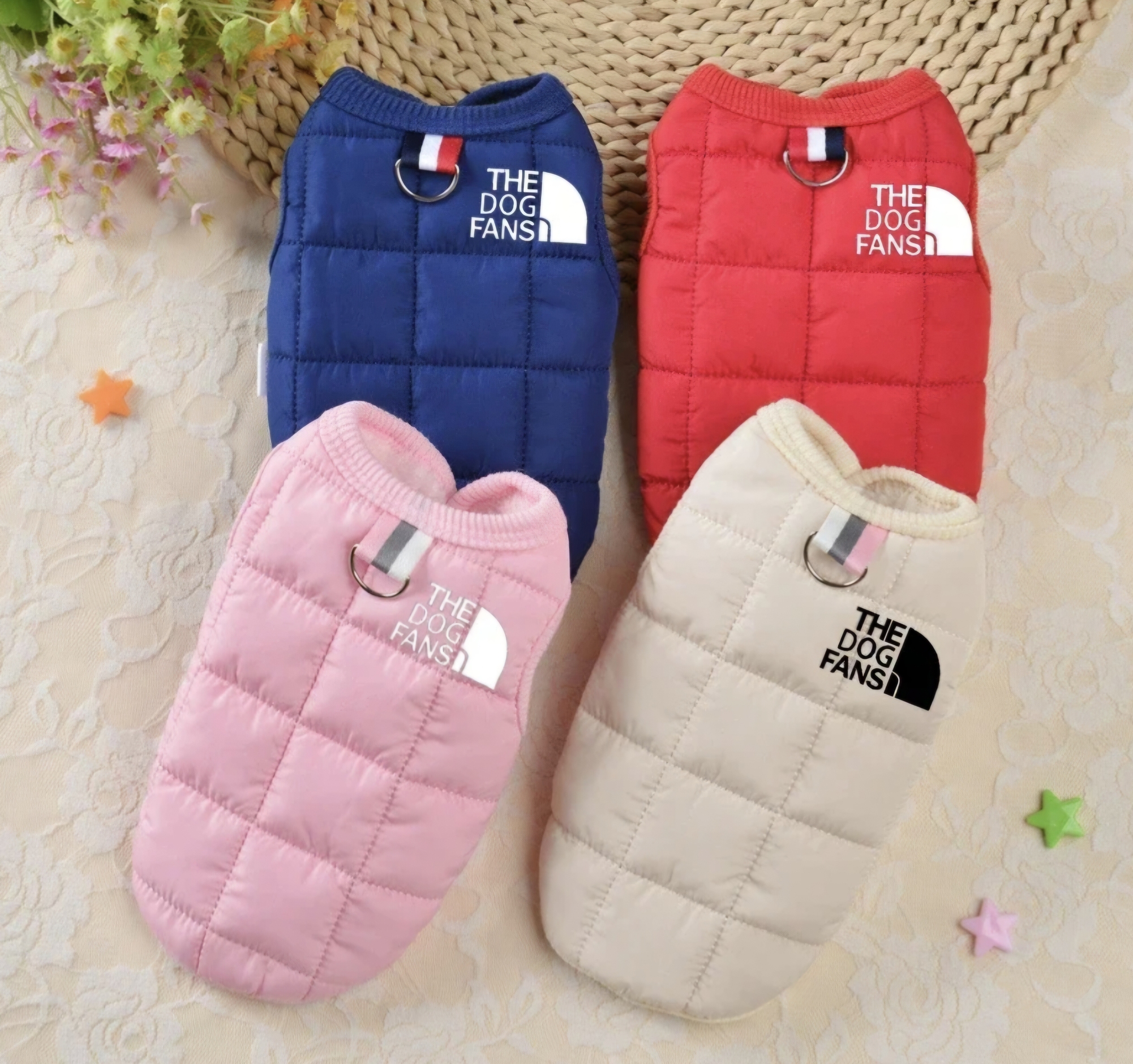 펫드로왕 강아지 겨울기모패딩조끼 명품패딩 럭셔리 소형견 하네스패딩 - 상세 이미지 2