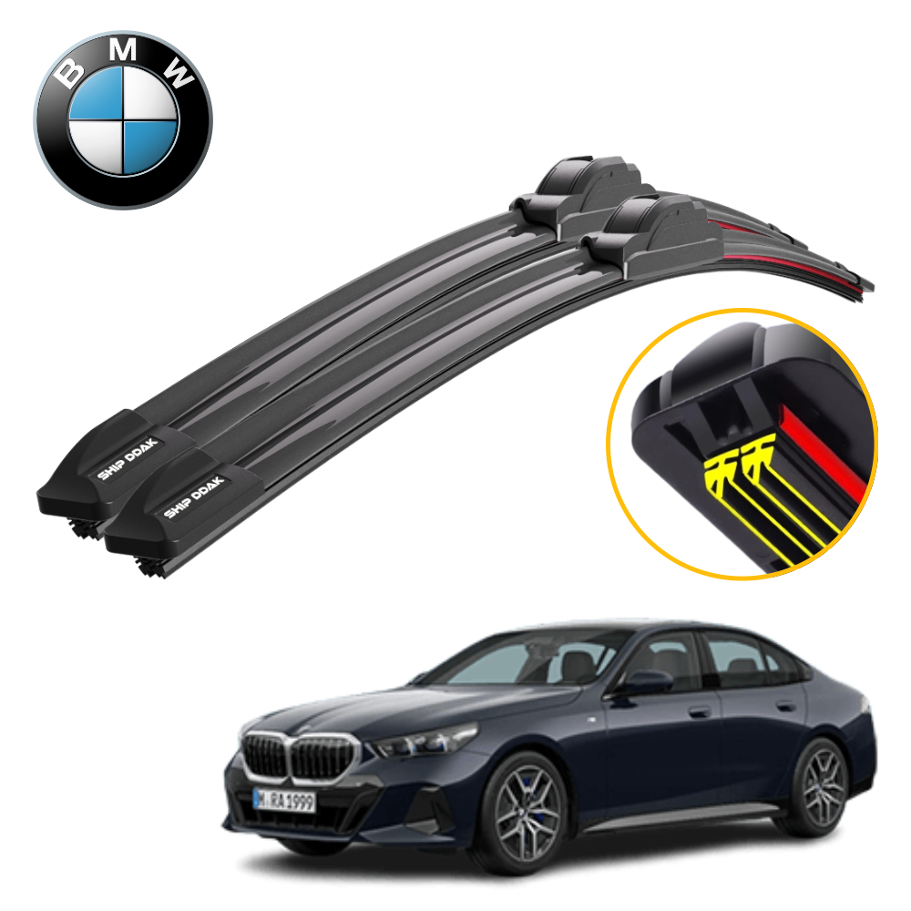 1+1 쉽딱 BMW 5시리즈 전차종 트리플X2 하이브리드 와이퍼 블레이드 윈도우브러쉬 - 메인 이미지