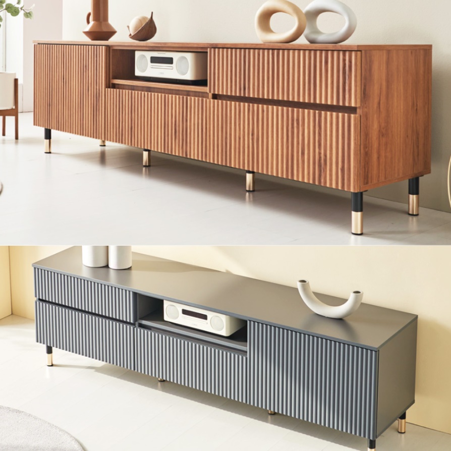 템파보드 거실장 오디오 장 높은 거실장 키 큰 거실장