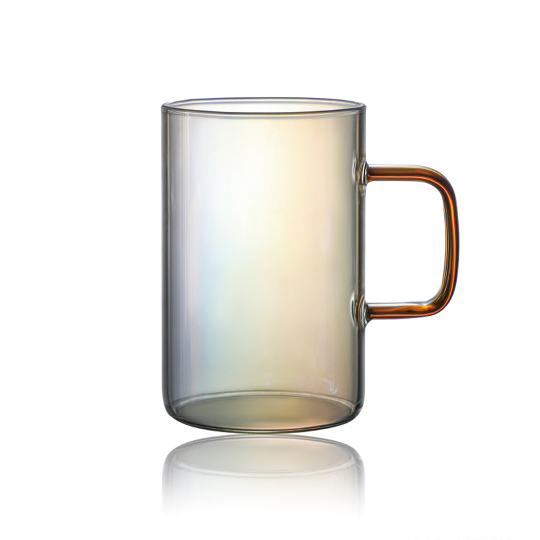 [마린] 오로라 내열유리 컬러리 머그 500ml, 1개, 브라운