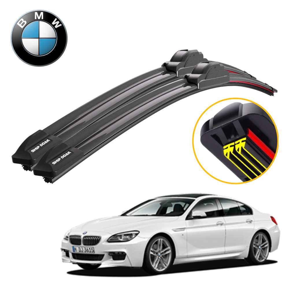 1+1 쉽딱 BMW 6시리즈 전차종 트리플X2 하이브리드 와이퍼 블레이드 윈도우브러쉬 - 메인 이미지