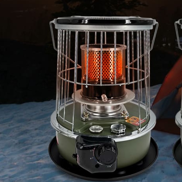 캠핑 미니 석유 난로 반사식 등유 난로 소형 석유 곤로