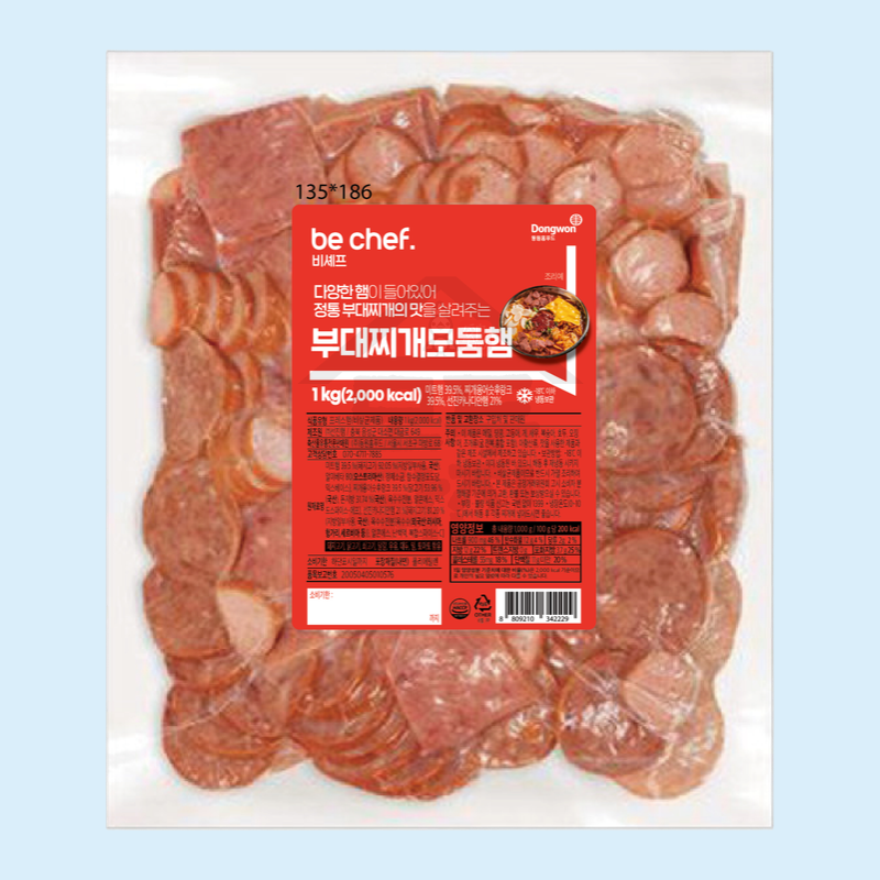 동원 홈푸드 비셰프 부대찌개 모둠햄 1kg 모듬햄 - 상품 이미지