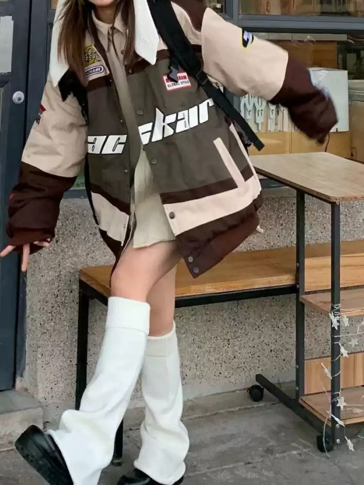 에스파 윈터 양말 장목 인스타그램 y2k 다리 커버 의상 옷 패션 - 상세 이미지 3