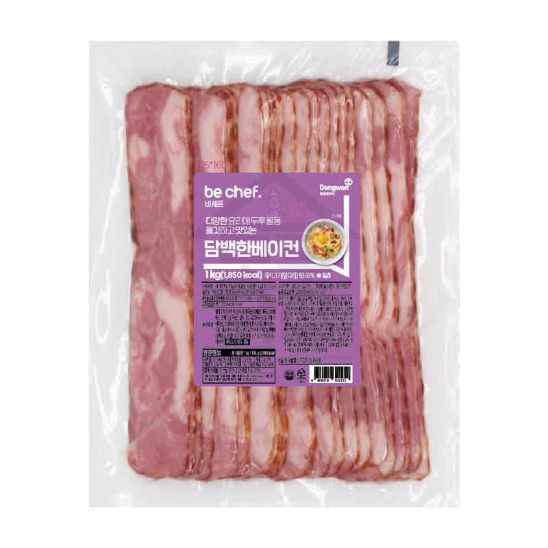 동원 홈푸드 비셰프 담백한 베이컨 1kg 전지 - 상품 이미지