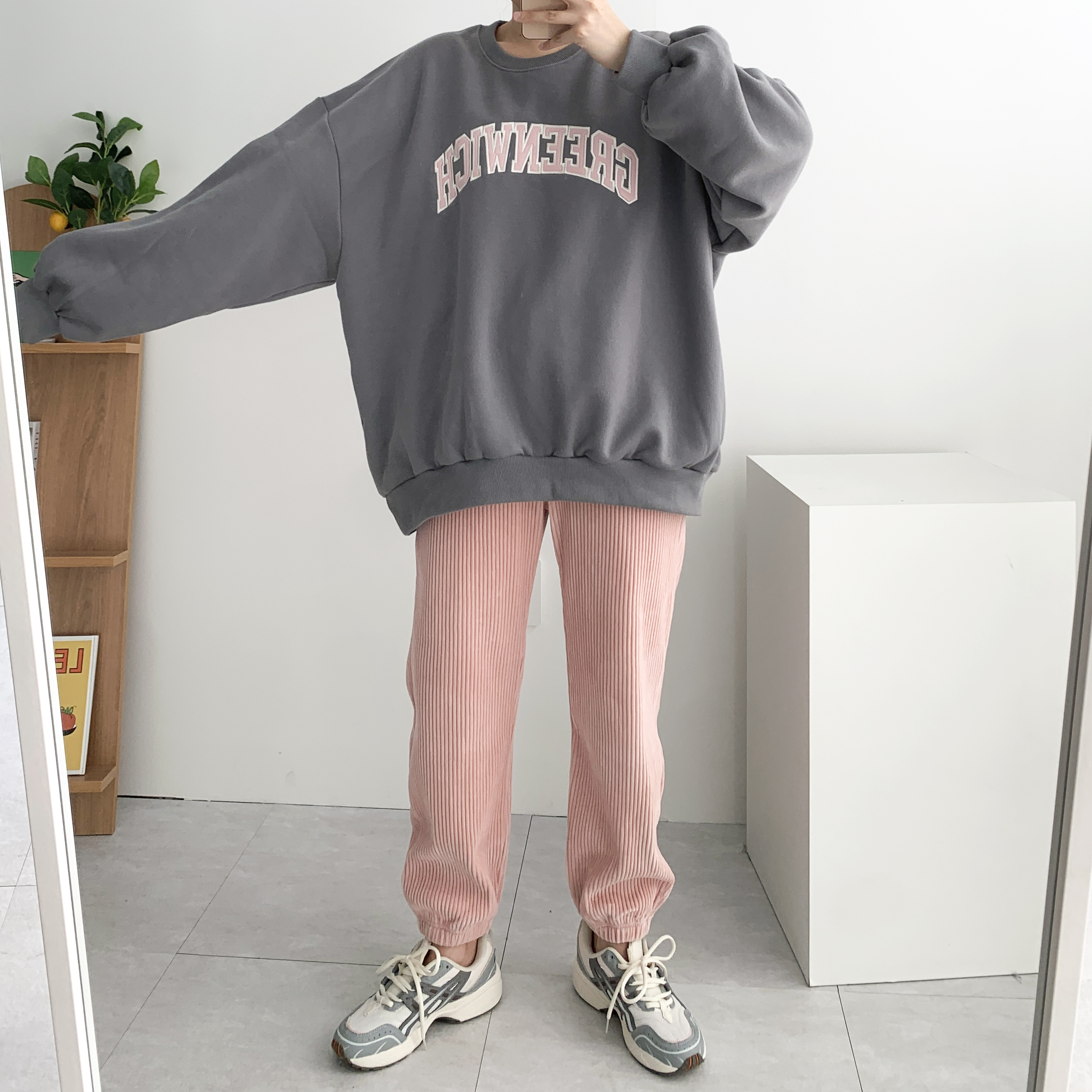 벨로아팬츠 벨벳조거팬츠 코듀로이팬츠 - 상세 이미지 4