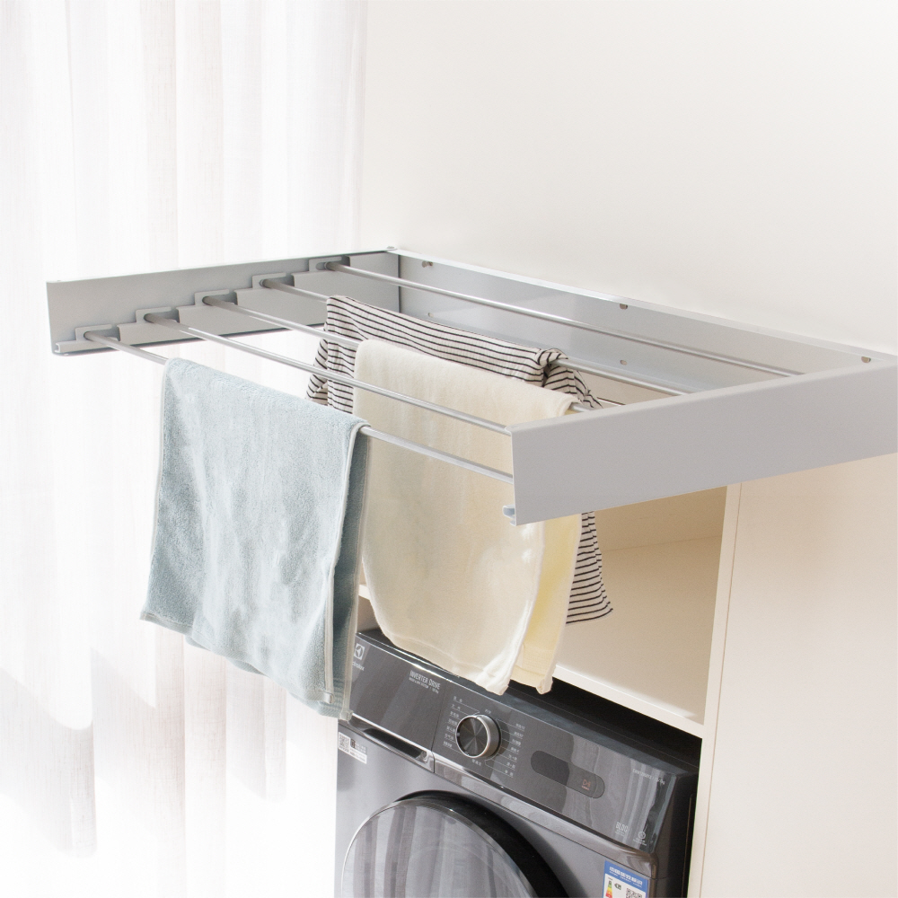 아텍스 슬림하게 미니 빨래 벽부착 건조대 수건 랙 행거 공간활용