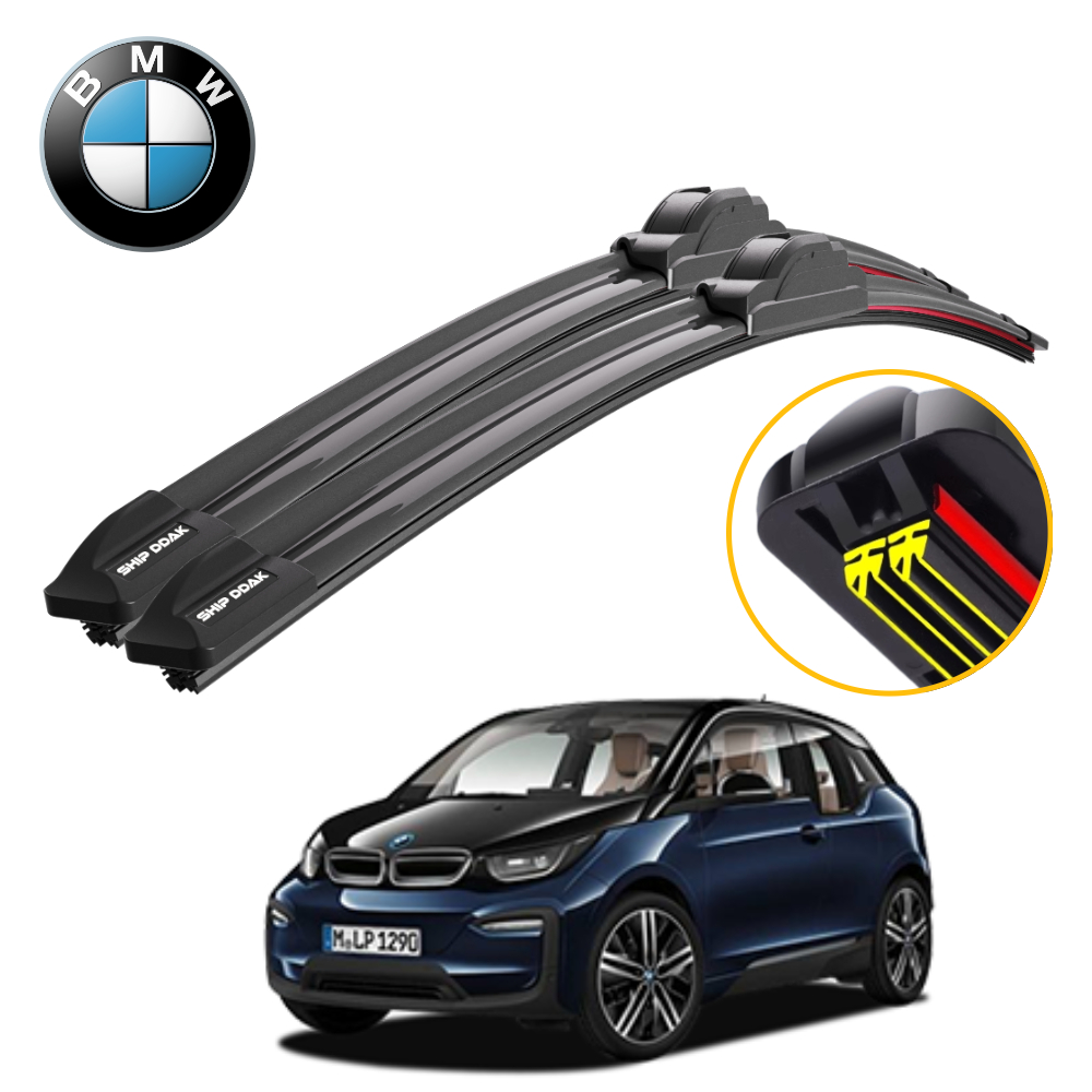 1+1 쉽딱 BMW i3 s 전차종 트리플X2 하이브리드 와이퍼 블레이드 윈도우브러쉬 - 메인 이미지