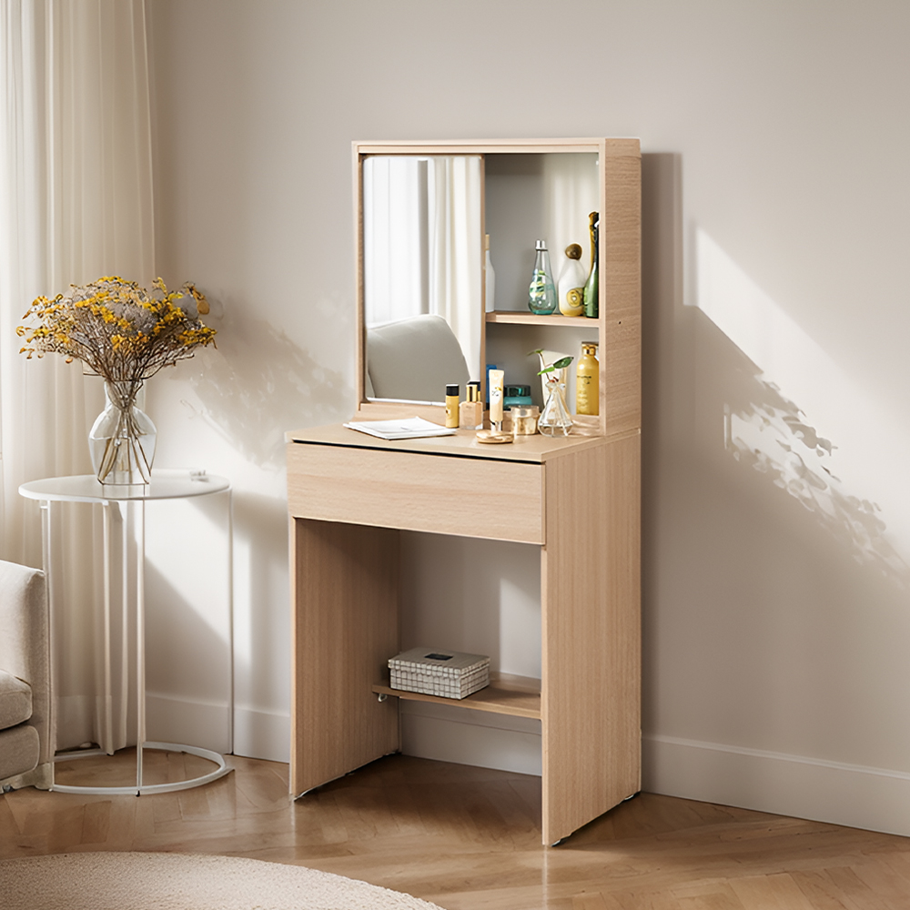 아실리 슬라이딩거울화장대 초등학생 중학생 화장대겸서랍장