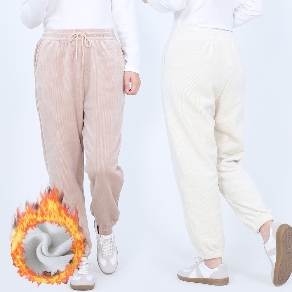 벨로아조거팬츠 여성 융기모바지 양기모 - 상품 이미지