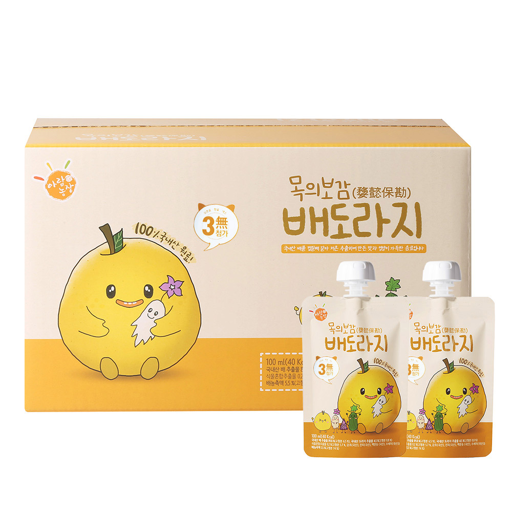 아람농장 목의보감 배도라지 유아 아기 도라지 배즙 100ml 30팩 - 상세 이미지 5
