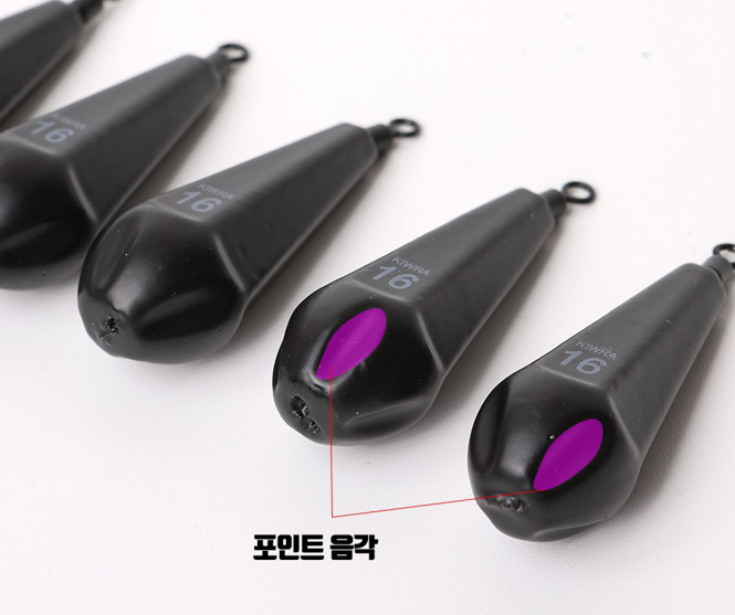 키우라 쉴드 블랙봉돌 쭈꾸미 갑오징어 봉돌 추 K-916 - 상세 이미지 4