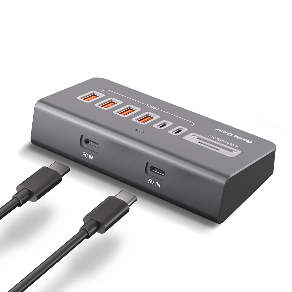 버티컬 C타입 8in1 멀티 USB 허브 이미지 3