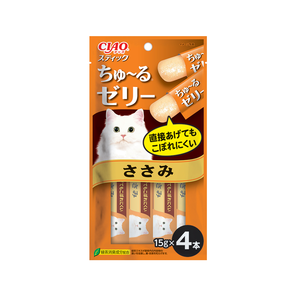 [최신생산] 이나바 챠오스틱 츄르젤리 고양이 츄르간식 닭가슴살, 60g, 1개