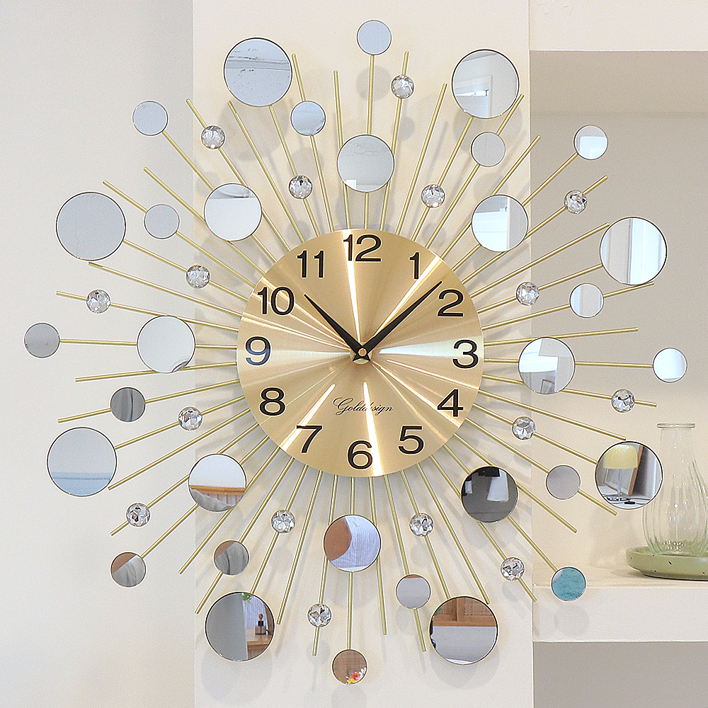 골드디자인 벽시계 거실 무소음 벽걸이시계 인테리어 집들이 개업선물 