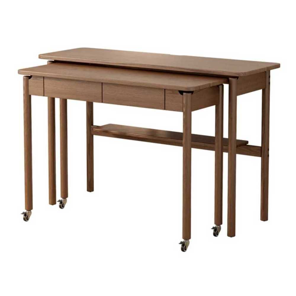 공간활용 책상 테이블 자취방 학생 슬라이딩 멀티 100cm - 상품 이미지