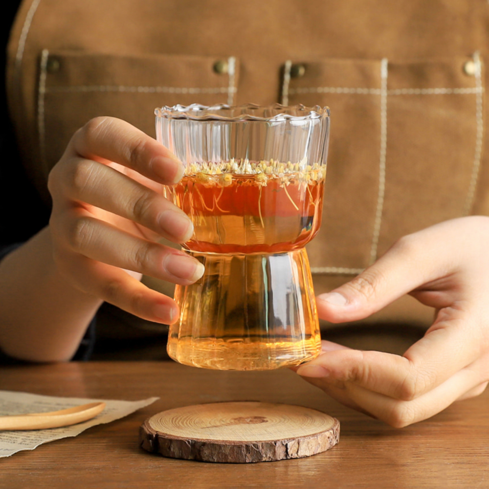 맥주 에이드잔 물컵 내열 글라스 특이한 유리컵 홈카페 물잔 빈티지 소맥 하이볼 선물 커플 - 상세 이미지 4