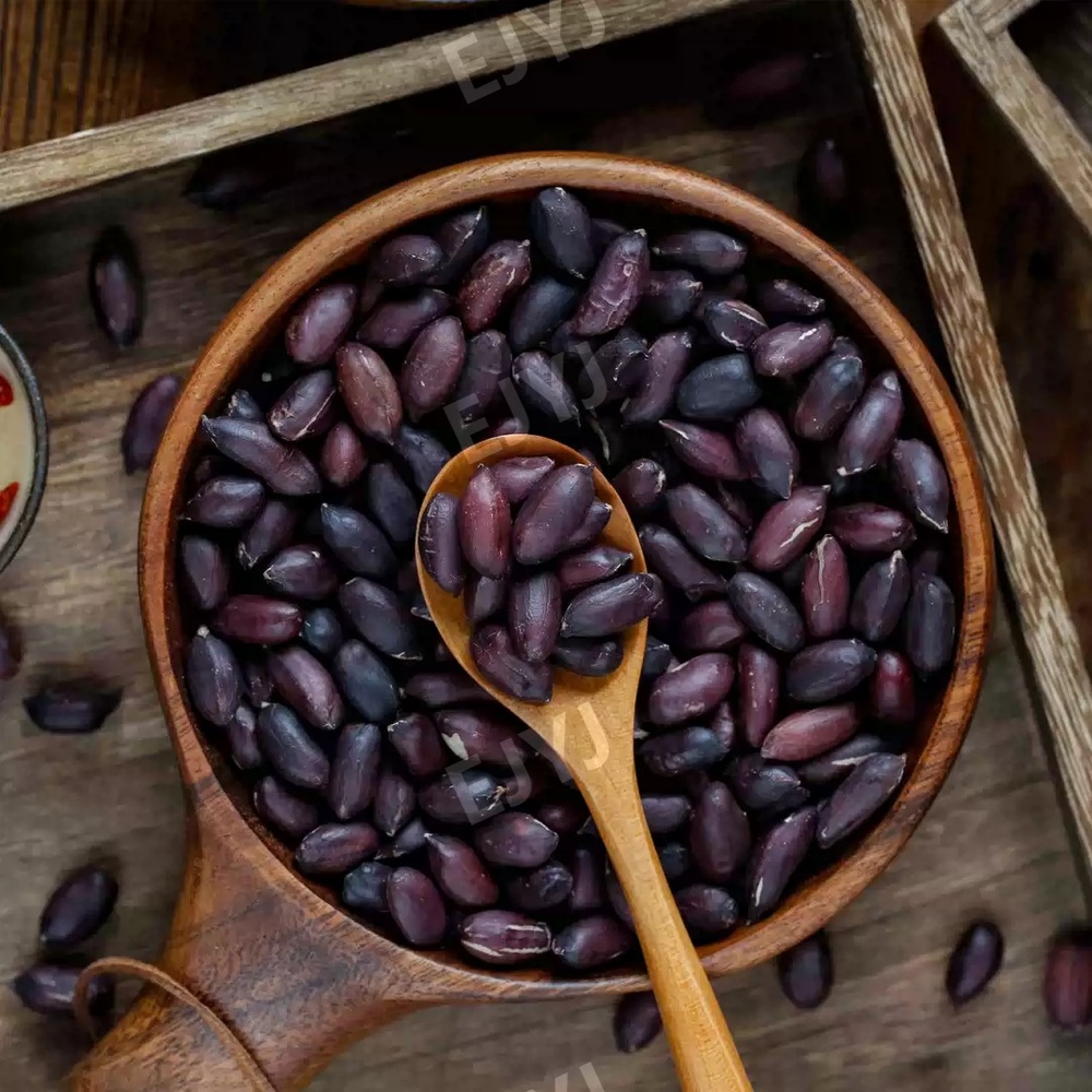 흑땅콩 자색땅콩 black peanut 검은 검정 땅콩 중국산 틱톡 인기 견과류 오리지널 익힌 흑땅콩 500g 1개 - 상세 이미지 4