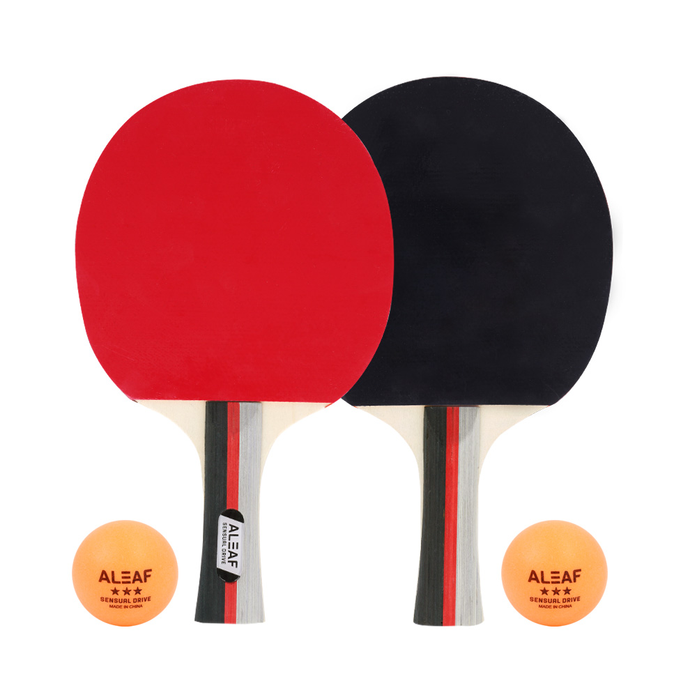 아리프 센슈얼 탁구라켓세트 라켓2개+공6개+파우치 쉐이크 FL 입문용 탁구채 탁구공