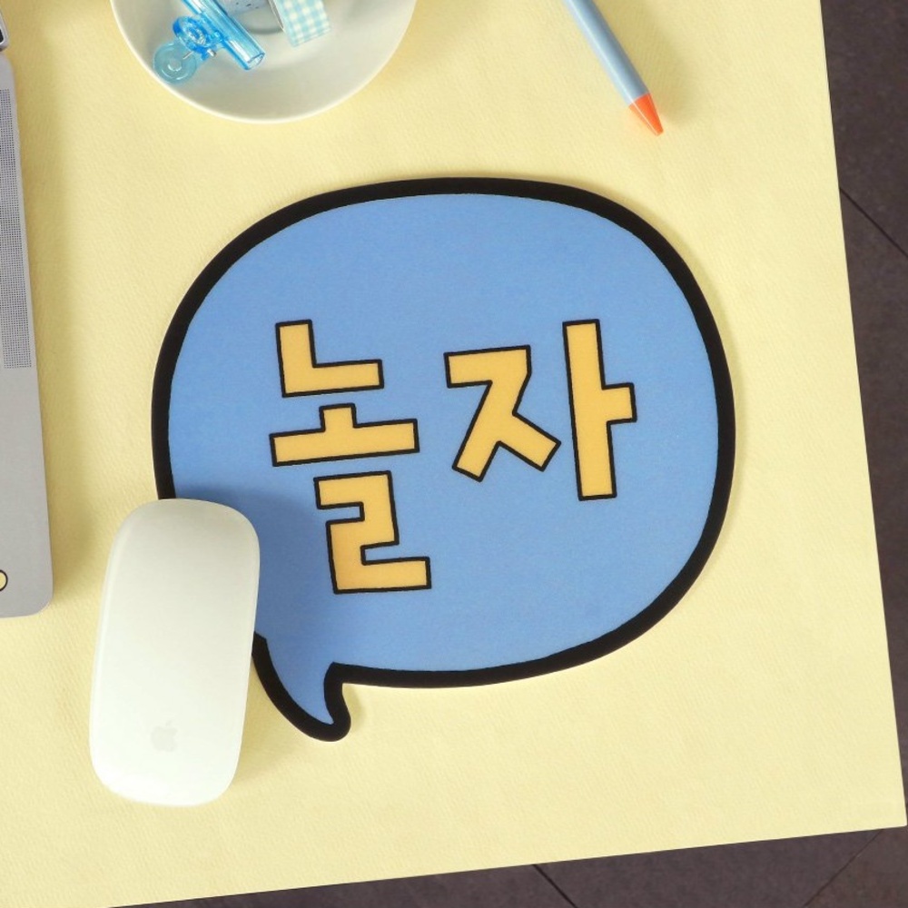 두들 고양이 스마일 하트 귀여운 마우스패드 - 상세 이미지 3