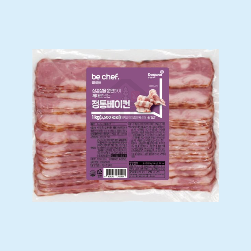 동원 홈푸드 비셰프 정통베이컨 1kgx10EA BOX 훈연향 - 상세 이미지 3