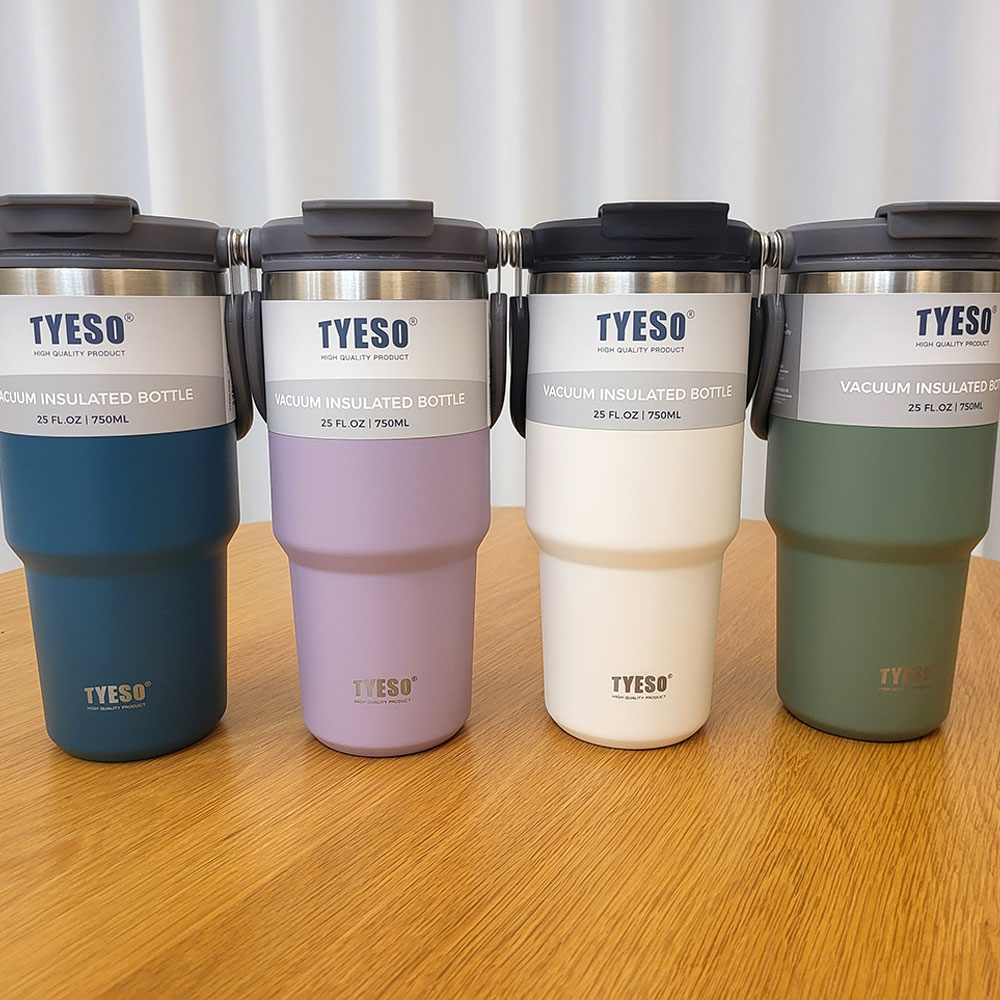 대용량 텀블러 손잡이 빨대덤블러 보온보냉텀블러 750ml+1리터이상 미끄럼방지캡 증정품 - 상세 이미지 2