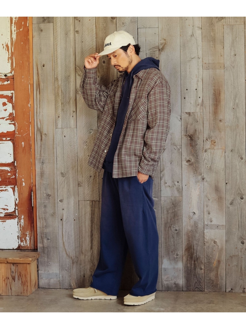 빔즈 B MING by BEAMS 페이드 와이드 스웻 팬츠 네이비 블랙 2컬러 - 상세 이미지 3