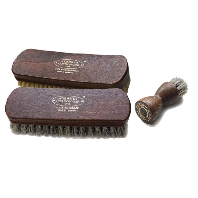 코르도니에르 구두솔 세트(말털 돼지털 약솔) 제품 이미지