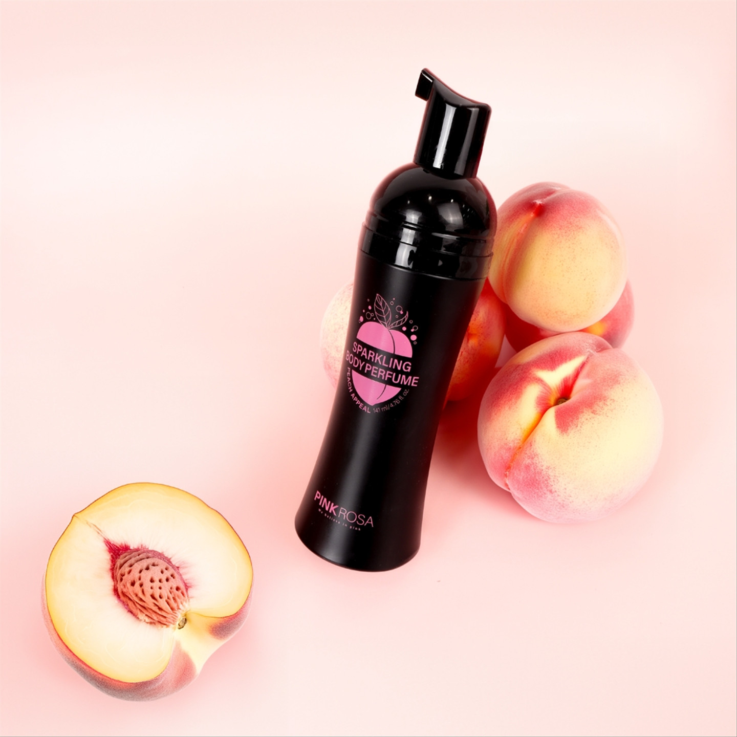핑크로사 스파클링 바디퍼퓸 3종 버블 바디 에센스 피치어필, 141ml, 1개 - 상세 이미지 5