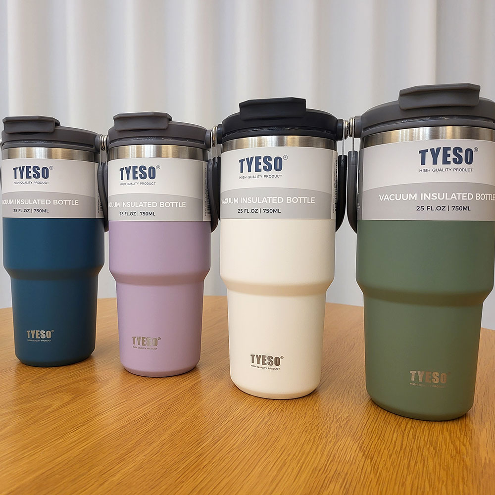 대용량 텀블러 손잡이 빨대덤블러 보온보냉텀블러 750ml+1리터이상 미끄럼방지캡 증정품 - 상세 이미지 4