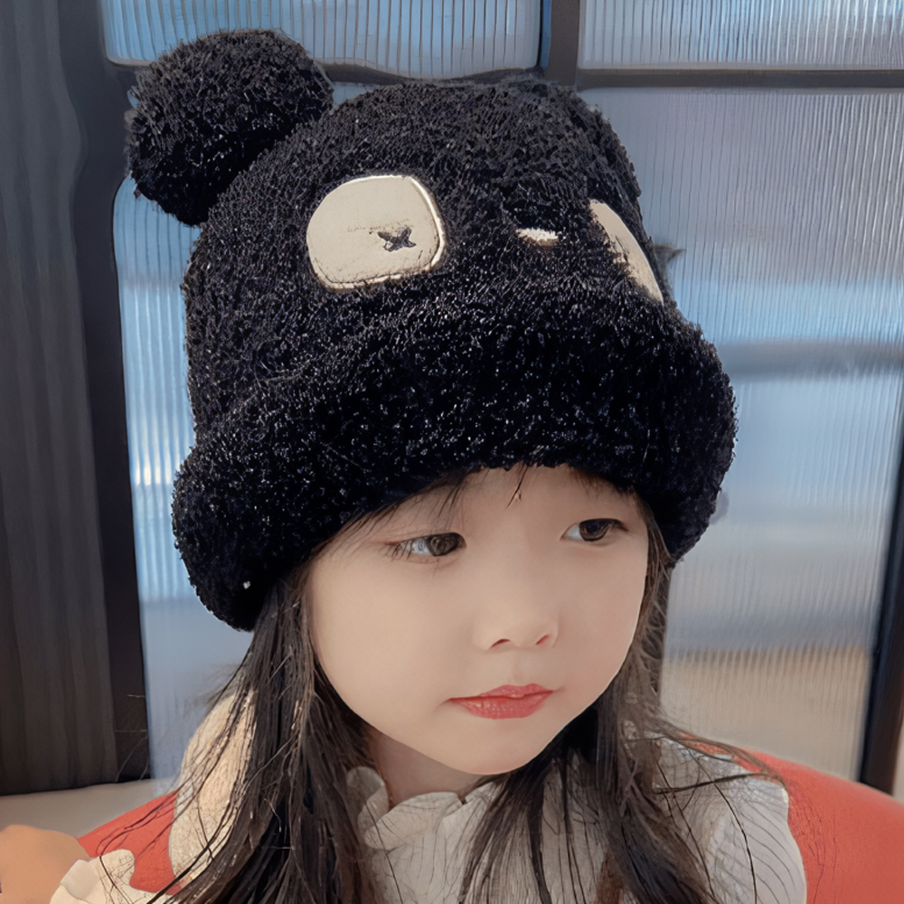 유아 아동 키즈 여아 남아 아이 어린이 초등 학생 겨울 방한 보온 털 니트 비니 모자 - 상세 이미지 3