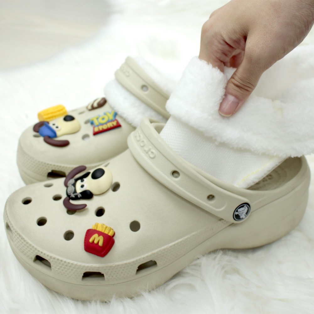 방한용 밀림방지 털탈부착 털안감 퍼안감 크록스 호환 내피