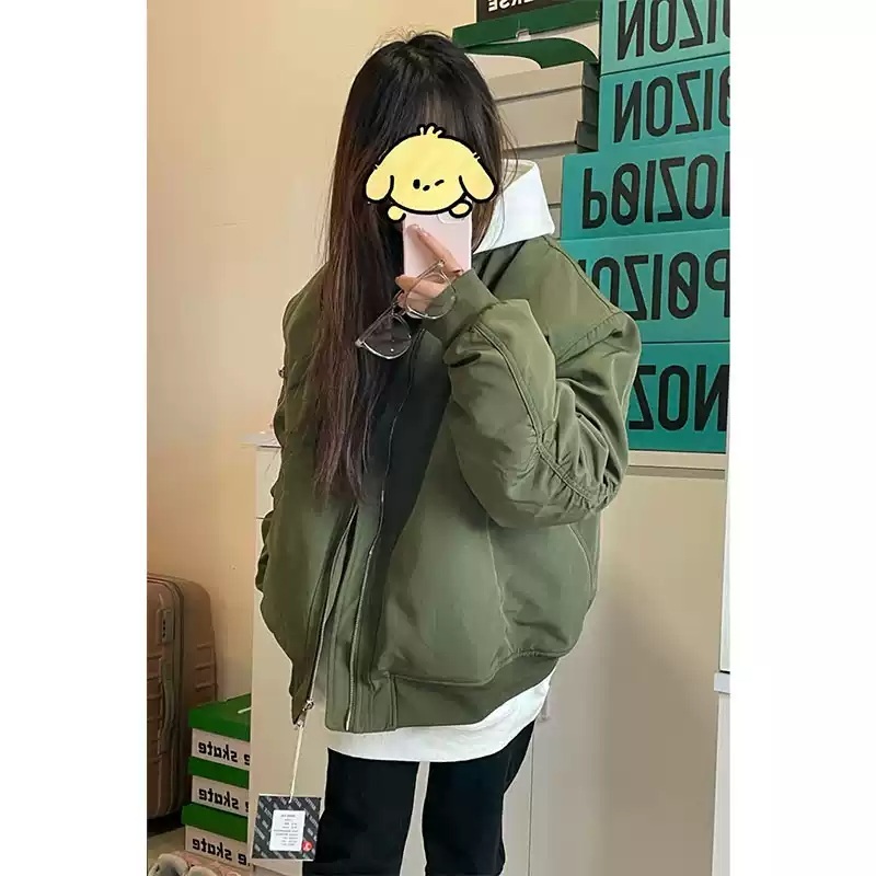 에스파 닝닝 점퍼 재킷 공항패션 항공점퍼 트렌디 의상 옷 패션 - 상세 이미지 3