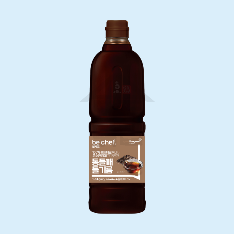 동원 홈푸드 비셰프 통들깨 들기름 1.8L 대용량 - 상품 이미지