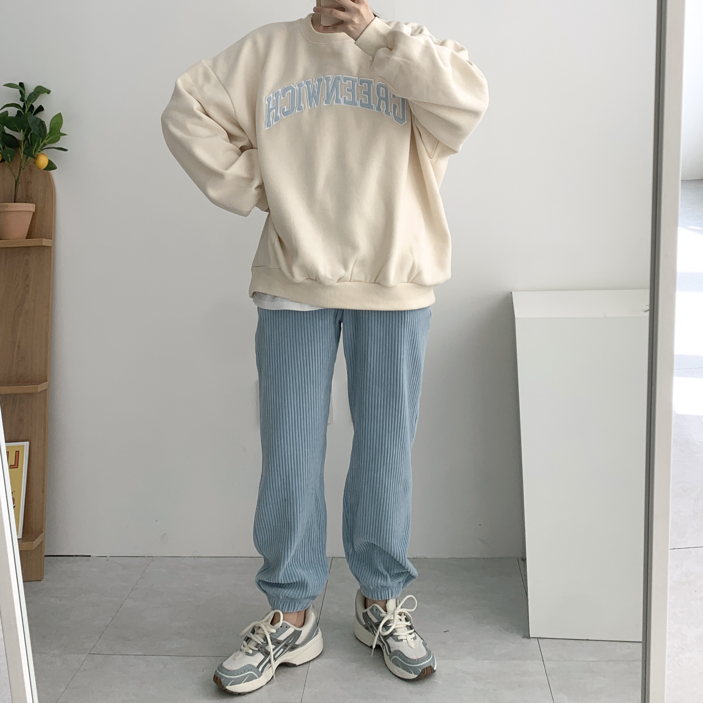 벨로아팬츠 벨벳조거팬츠 코듀로이팬츠 - 상세 이미지 2
