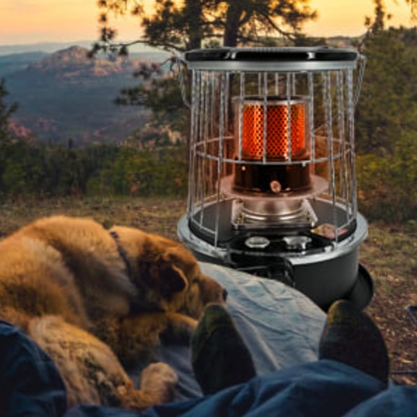 캠핑용 석유 난로 캠핑 미니 등유 난로 로터리 난로 4L