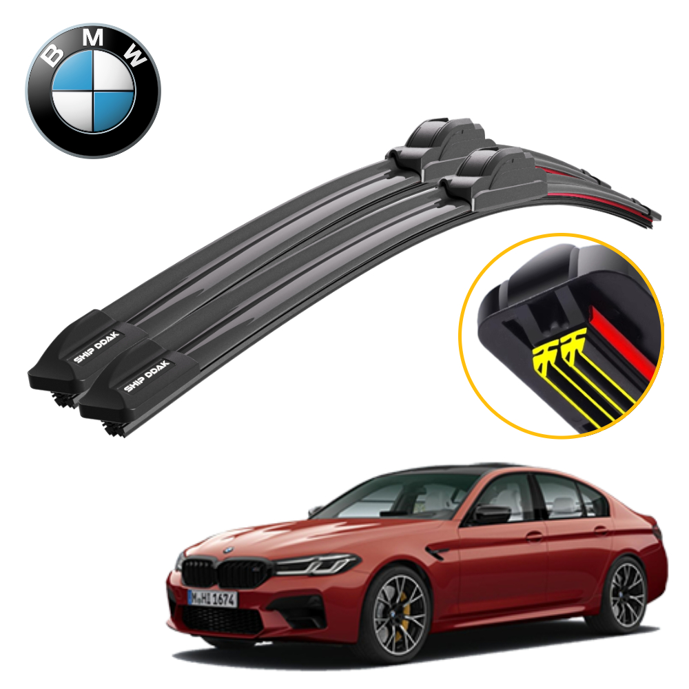 1+1 쉽딱 BMW M5 전차종 트리플X2 하이브리드 와이퍼 블레이드 윈도우브러쉬 - 상품 이미지