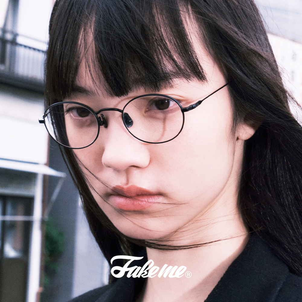 페이크미 안경 린다 LINDA MBK 블랙 여자 남자 라운드 티타늄 안경테 - 상세 이미지 3