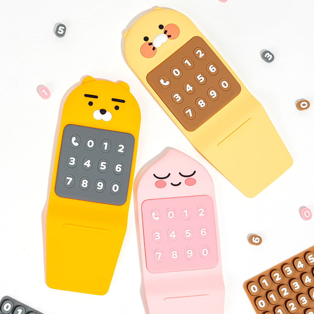 카카오프렌즈 넘버꾹 대시보드 주차번호판 차량번호판 차량용 - 상세 이미지 3