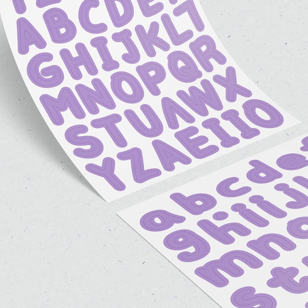 [아르미공작소]레터링스티커 영어 알파벳 스티커 20장 10가지 컬러 세트 : 치타부 프렌즈샵