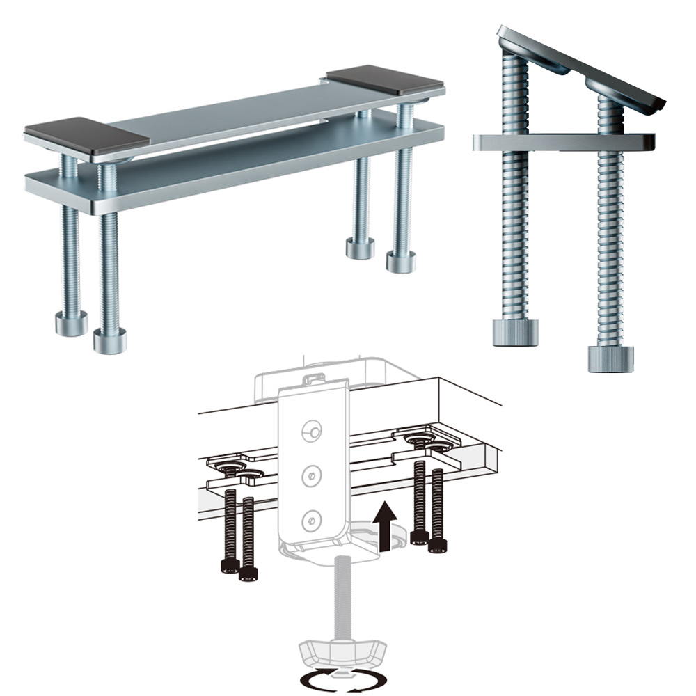 마운트뷰 평형조절 책상 모니터암 보강판 보강 플레이트 부품 컴퓨터 침대 모니터