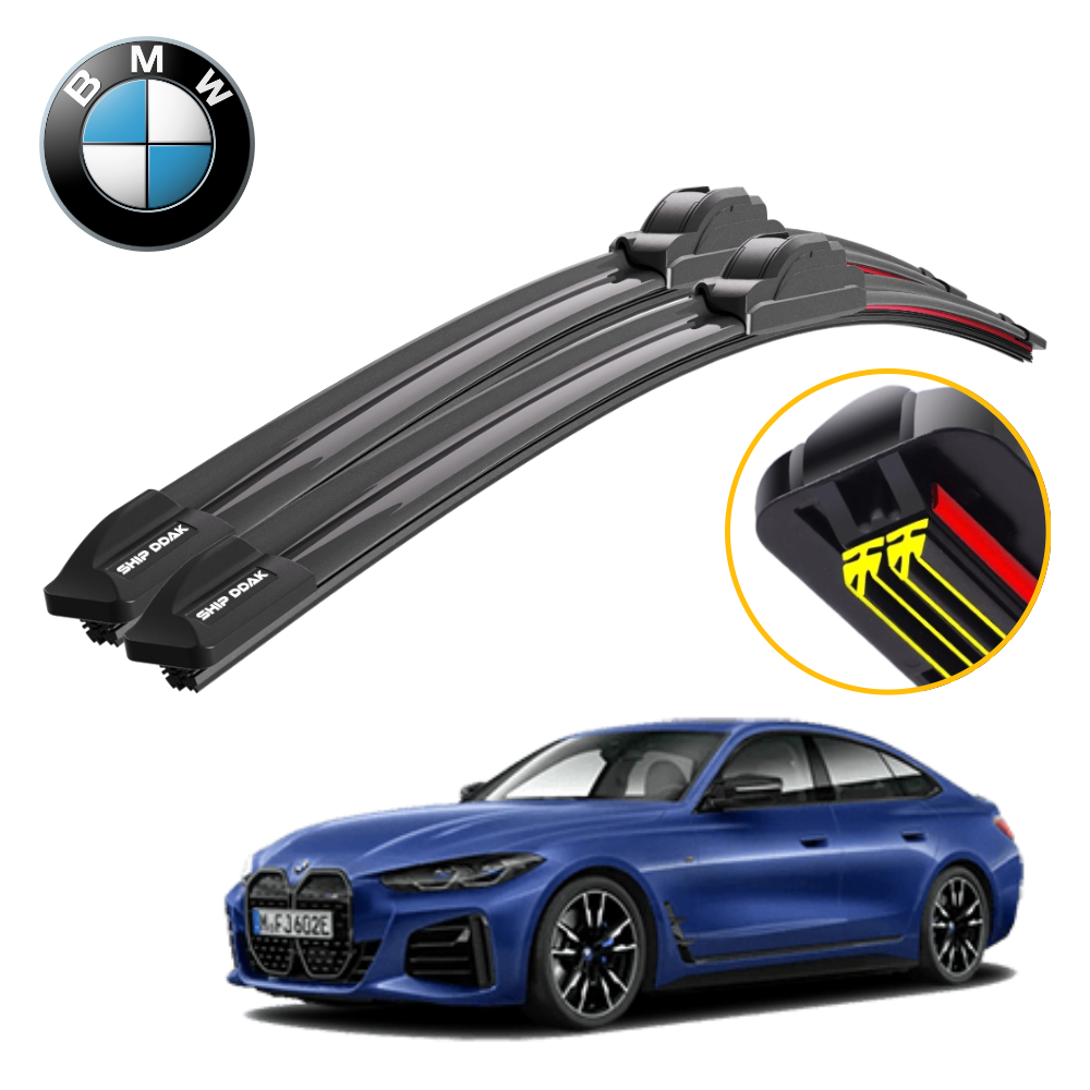 1+1 쉽딱 BMW i4 전차종 트리플X2 하이브리드 와이퍼 블레이드 윈도우브러쉬 - 메인 이미지