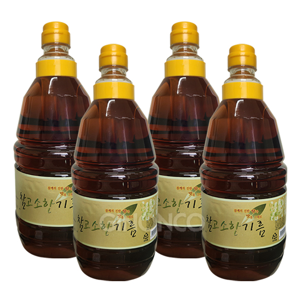 동보식품 참고소한기름(수입산) 1.8L 4개 참깨 향미유 참깨향기름 : 지노앤코