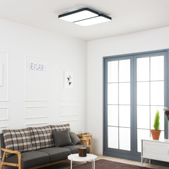 LED 거실등 커브드 시스템 120W [60W+60W] 블랙 밀착형 - 상품 이미지