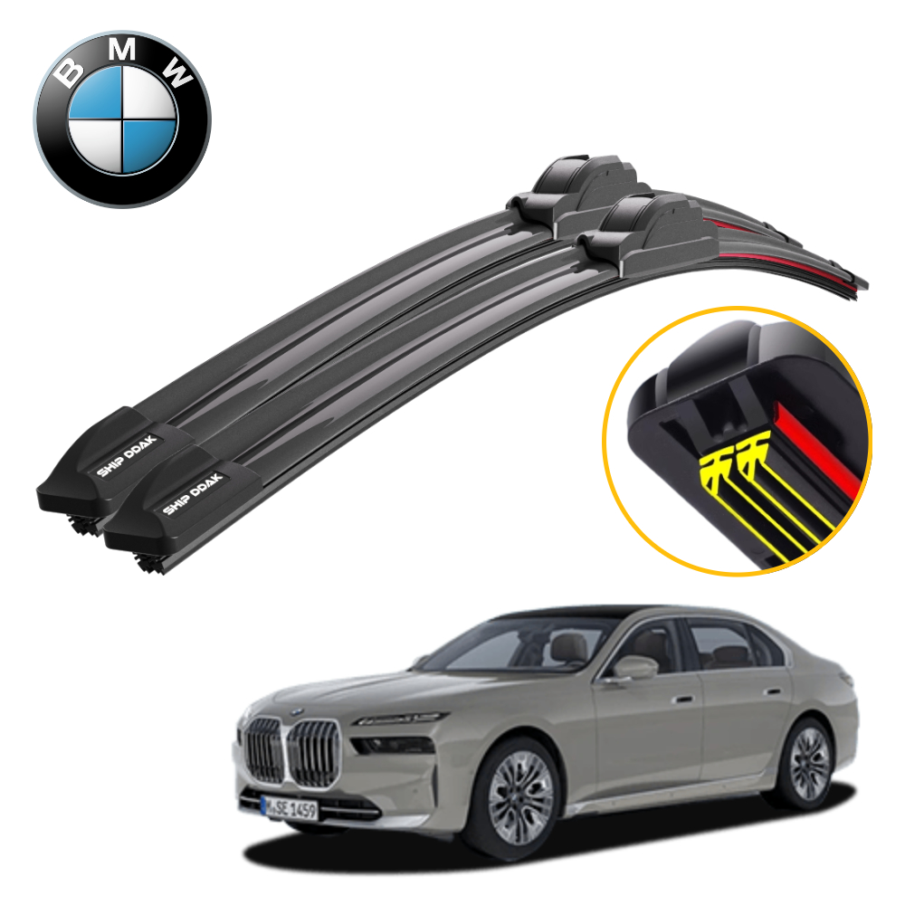 1+1 쉽딱 BMW 7시리즈 전차종 트리플X2 하이브리드 와이퍼 블레이드 윈도우브러쉬 - 메인 이미지