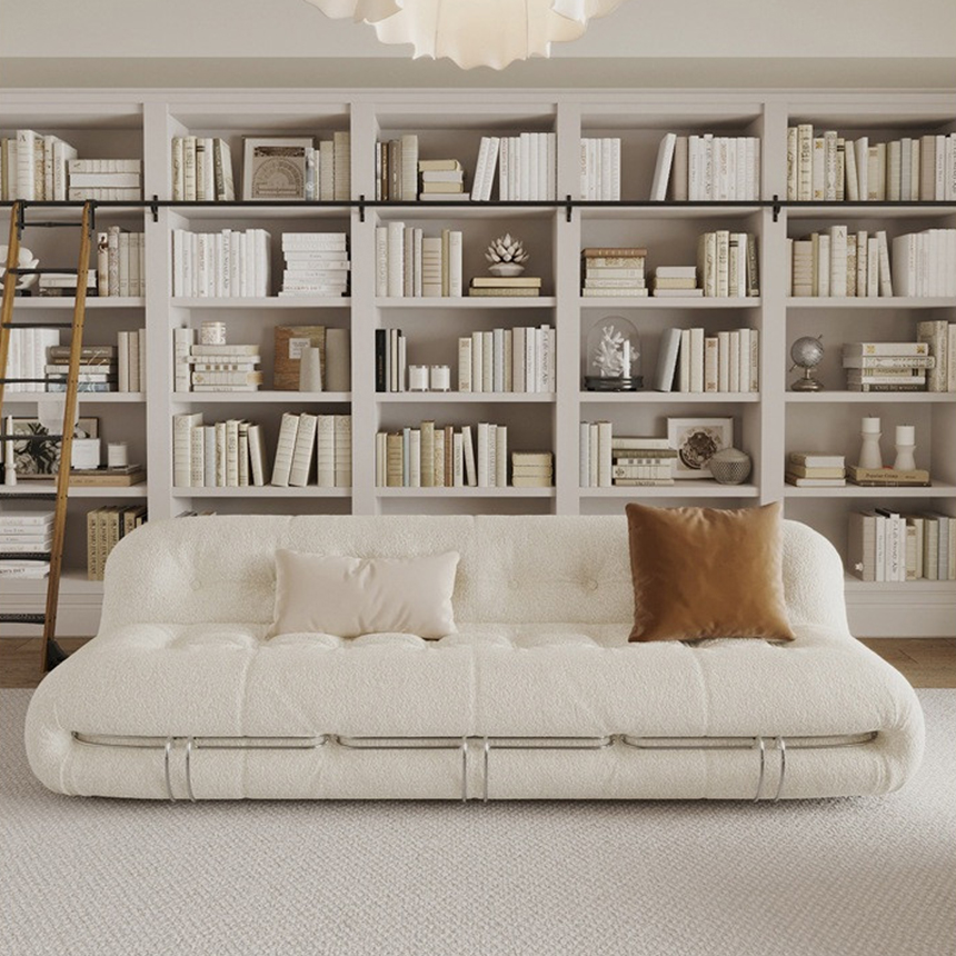 소리아나 라운지 카페 패브릭 소파 3인