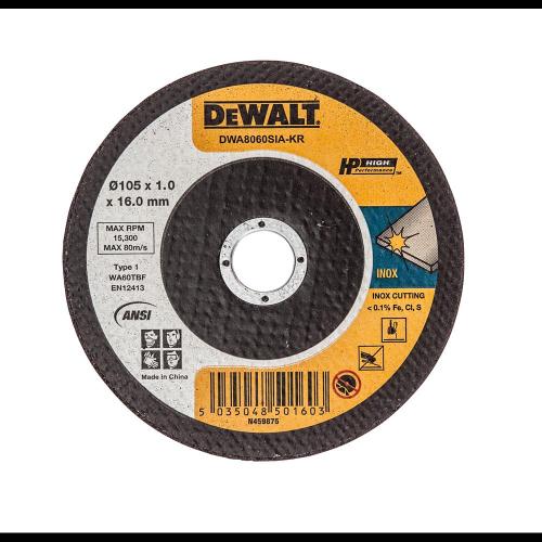 디월트 절단석 DWA8060SIA 105x1x16 25EA - 상품 이미지