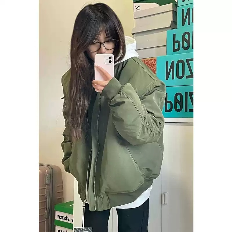 에스파 닝닝 점퍼 재킷 공항패션 항공점퍼 트렌디 의상 옷 패션 - 상세 이미지 2