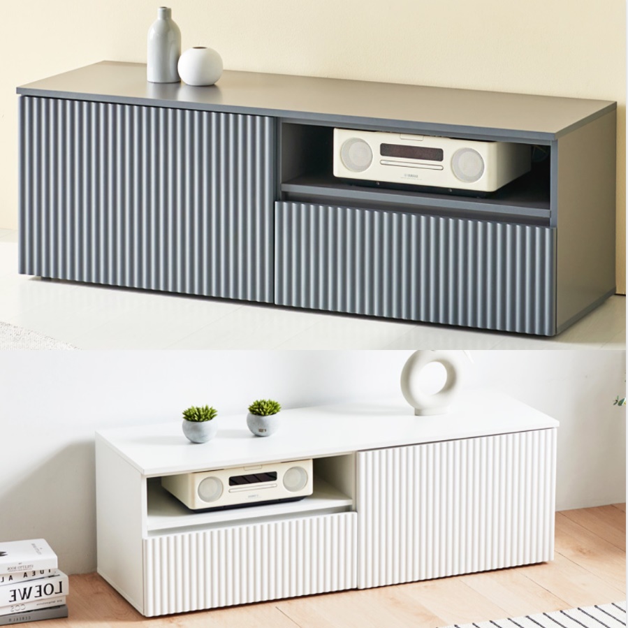 높은 거실장 템파보드 거실장 오디오 장 키 큰 거실장 