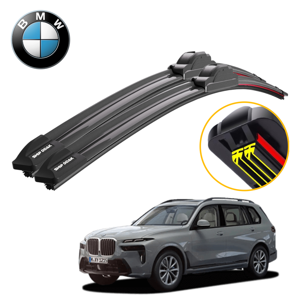 1+1 쉽딱 BMW X7 전차종 트리플X2 하이브리드 와이퍼 블레이드 윈도우브러쉬 - 상품 이미지